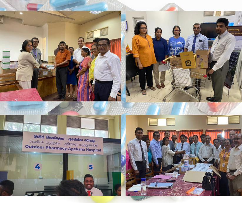 Essential Medicine Donation Apeksha Hospital Sri Lanka
